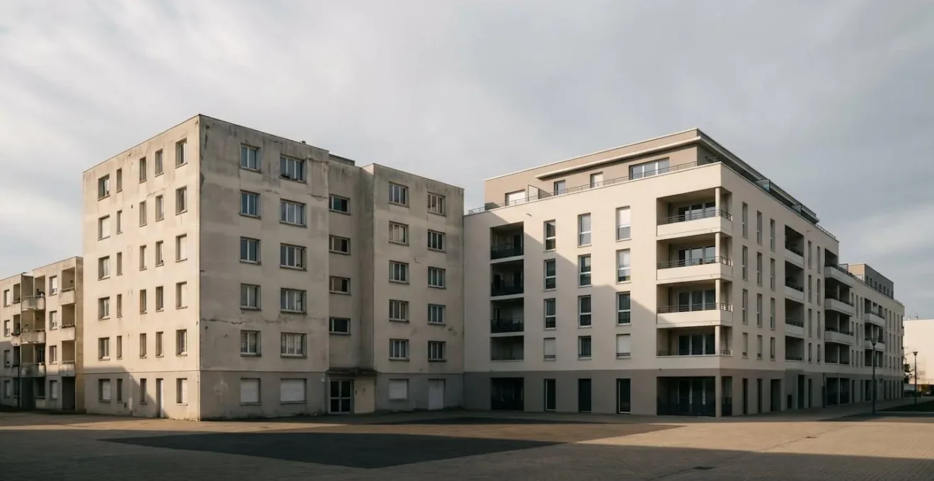 Représentation symbolique de la fin des dispositifs de défiscalisation immobilière Duflot et Pinel en France