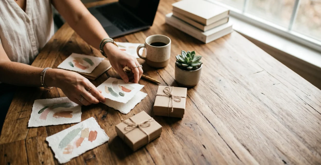 Entrepreneur planifiant une stratégie de personnalisation commerciale avec un budget limité